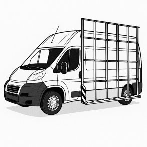 Glass rack type 5 - Citron Jumper II L3H2 (2006-2014)