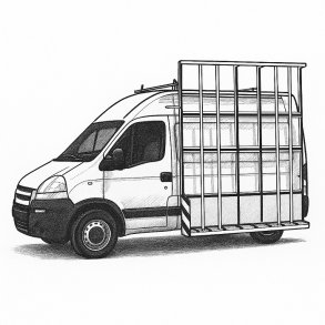 Glass rack type 5 - Opel Movano L4H2 2021- 