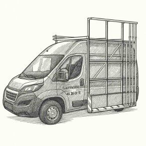 Glass rack type 5 - Peugeot Boxer L4H2 (2006-2014)