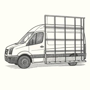Glass rack type 5 - Volkswagen Crafter L1H1 2006-