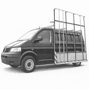 Glass rack type 5 - Volkswagen Transporter T5 LWB/H1 (2003-2015)